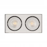 Накладной светильник LED SP-CUBUS-S100x200-2x11W Warm3000 (WH, 40 deg, 230V) (Arlight, IP20 Металл, 3 года) 023084(2)