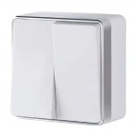 Выключатель двухклавишный Gallant (белый) Werkel W5020001 (a051592)