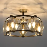 Потолочная люстра на штанге Aragon 60116/5 (220V, свеча, круглые)