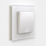 Розетка с заземлением и шторками c крышкой IP44 (белый матовый) Werkel W1171261 (a059267)