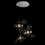 Подвесной светильник Loft It Bolle 2027-D3 Blue (LED, 220V, на проводе, шар, молекулы)