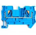 Зажим пружинный 3-х проводной проходной Stekker 49252