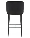 Стул барный CHRISTIAN'75 (черные ножки, черный велюр (V108-77))