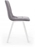Стул UNO, бархат светло-серый 26/ белый профиль Top Concept UNO 77825