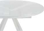 Стеклянный стол Notta Трейси 110 110(150)х100х75 белый 516561