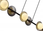 Подвесной светильник ST Luce Noon SL1521.403.06 Черный/Дымчатый, Белый G9 6*5W 4000K (220V, на проводе)