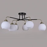 Потолочная люстра на штанге ILLUMICO IL0252-6CSQ-79 BK AB (220V)