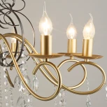 Подвесная люстра Reluce 04752-0.4-08 (220V, подвески, на цепи, подсвечник, свеча)