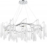 Подвесной светильник ST Luce Teardrops SL1660.103.12 Хром/Хром, Прозрачный G9 12*5W 4000K (220V, на тросе)