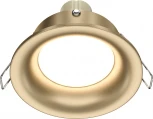 Встраиваемый светильник Slim GU10 1x50Вт Maytoni Technical DL027-2-01-MG (220V, круглые)