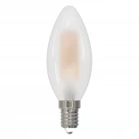 Лампа светодиодная диммируемая, матовая, белый свет 4000K Volpe Optima Филамент Dim LED-C35-6W/4000K/E14/FR/DIM/SLF
