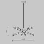 Подвесной светильник Freya Wands FR6130PL-L24B (LED, 220V, на проводе)