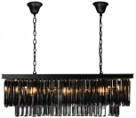 Подвесная люстра каскадная iLamp Triumph 6119 BK (220V, хрусталь, на цепи)