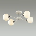 Потолочная люстра на штанге Lumion Kodi 5647/4C белый, хром E27 4*60W 220V