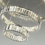 Подвесной светильник ярусный Odeon Light L-vision 4930/88L хром/прозрачный металл/хрусталь LED 88W VEKIA (220V, на тросе)