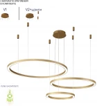 Подвесной светильник Crystal Lux FORTUNA SP158W LED GOLD (220V, пульт управления, на тросе)