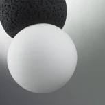 Подвесной светильник iLamp Foxtrot 10694P/1-D100 BK-WH (220V, на тросе, шарики)