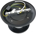 Потолочный светильник Feron Бордо 48387 PL723 60W E27 черный (220V, круглые, IP44)