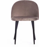 Стул MELODY (mod. 4997) металл/вельвет, 52х49х78см, серо-бежевый/черные ножки Tetchair 15277