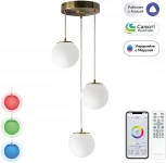 Подвесной светильник RGB Citilux Адам Смарт Wi-Fi CL228A033 (LED, 220V, умный дом - Алиса, Маруся, Салют, на проводе, шарики)