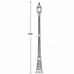 Наземный фонарь Oasis Light 83409S Bl (220V, IP44)