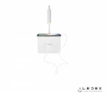 Бра с полкой на гибкой ножке для чтения с usb iLedex Support 7031C WH (220V, выключатель)