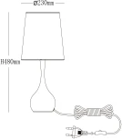 Интерьерная настольная лампа MW-Light Салон 415033701 (220V, выключатель)
