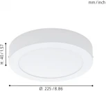 Накладной точечный светильник Eglo Fueva 1 94075 (LED, 220V)