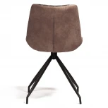 Стул KELT ( mod. 8799 ) черный/коричневый (металл,ткань наппа)