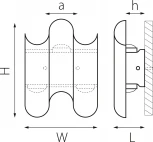 Уличный настенный светодиодный светильник Lightstar Bosso 341333 (220V, IP65)