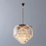 Подвесная люстра Divinare Nova 3001/02 LM-9 (220V, хрусталь, на цепи)