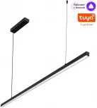 Подвесной линейный светильник светодиодный диммируемый Novotech Sotto 359442 черный LED 48W 220V (Умный дом, Алиса, голосое управление) (регулировка яркости, на тросе)