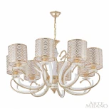 Подвесная люстра Arte Milano Florentia-1237 301237/8 Wh/Gd (220V, на цепи)