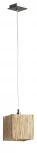 Подвесной светильник Alfa Peter 16621 (220V, венге, на проводе, куб)