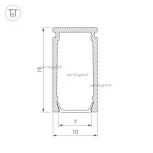 Профиль PIK-1019-2000 ANOD (Алюминий) 023857 Arlight