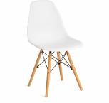 Стул CINDY (EAMES) (mod. 001) дерево береза/металл/сиденье пластик, 51x46x82.5см, white (белый) Tetchair 10698
