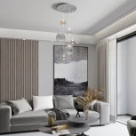 Подвесной светильник каскадный Eurosvet Wonder 50230 LED хром (на проводе)