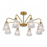 Потолочная люстра на штанге Escada Berzelia ES0000029 150001/8R E14*40W Copper