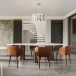 Подвесная люстра хрустальная на штанге Arte Milano Sorrento-1409 371409/5/350/400 CR (220V)