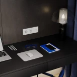 Розетка с заземлением (белый матовый) Voltum S70 VLS040102