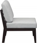 Кресло Массив мягкое ткань серый, каркас венге от фабрики Mebelik