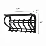 Вешалка настенная В 5Н венге от фабрики Mebelik