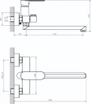 Смеситель Rush Luson LU1630-51 универсальный