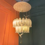 Подвесная люстра ярусная каскадная (цветы, птички) Cloyd Argana 11236 (220V, на проводе, цветы, птички)