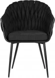 Стул обеденный DOBRIN MATILDA (черная ткань (LAR 275-50)) 9691-LM MATILDA, цвет сиденья черная 275-50), основания черный