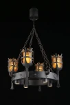 Подвесная люстра Aployt Simona APL.500.03.08 (220V, на цепи, под старину, факел)