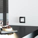 Рамка на 1 пост (черный, стекло) Werkel W0012448 (a063819)