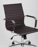 Кресло офисное TopChairs City S коричневое УТ000001925