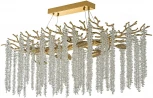 Подвесная люстра Dio D`arte Tavenna Gold Tavenna H 1.5.100x40.100 G (220V, хрусталь, на тросе)