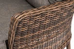 Кресло плетеное, цвет коричневый с подушками 4SIS Алиса YH-C1618W brown